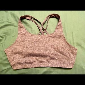 Gray Old Navy Racerback Sports Bra Size XXL